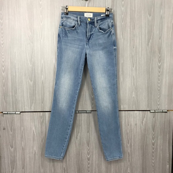 Frame Denim Denim - Frame Le High Skinny Jeans Light Wash Blue High Rise Denim 25